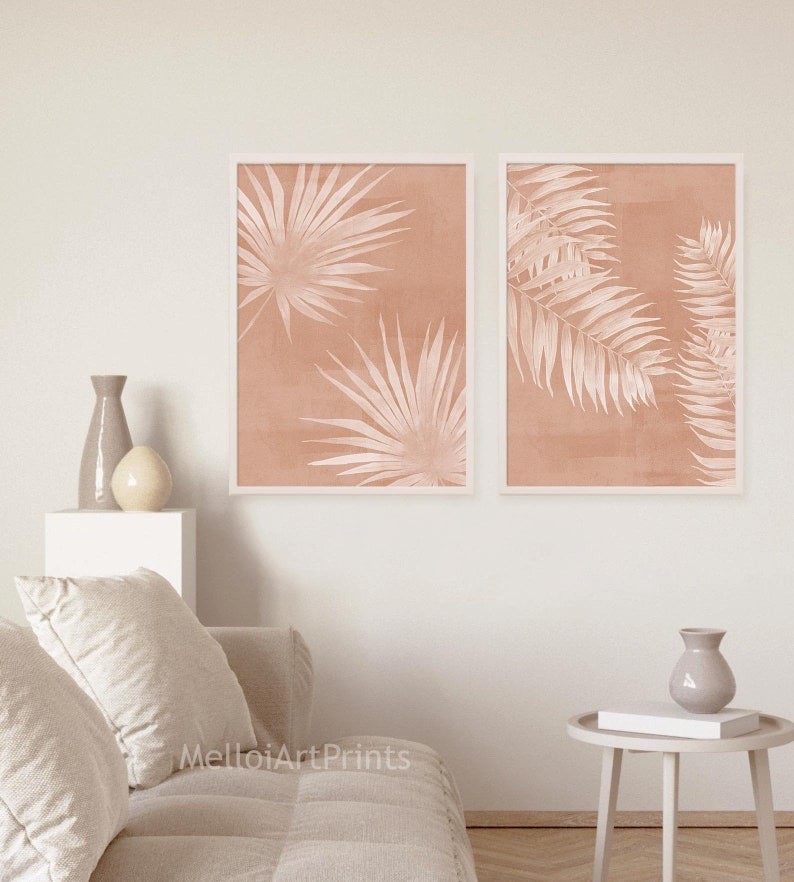 Set of 2 Art Print Living Room Art Home Office Decor Boho Etsy