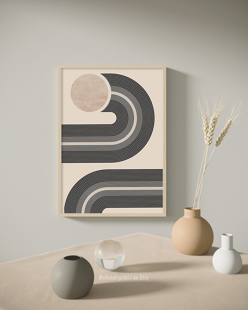 Modern Art Gallery Mid Century Wall Decor Apartment Decor Etsy