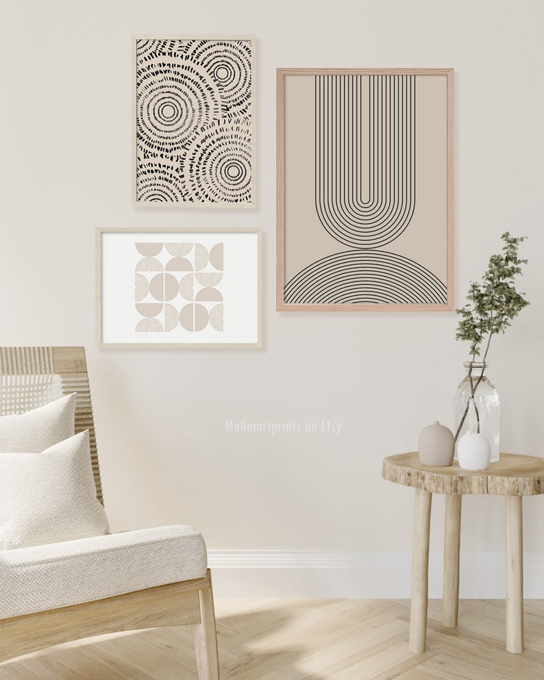 Neutral Wall Decor Boho Decor Digital Print Home Wall Art Etsy