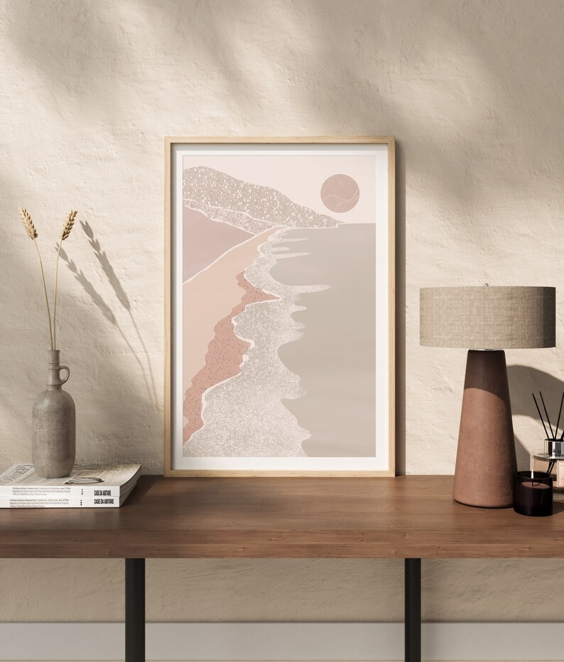 Set of 5 Prints Digital Art Print Gallery Art Set Boho Etsy