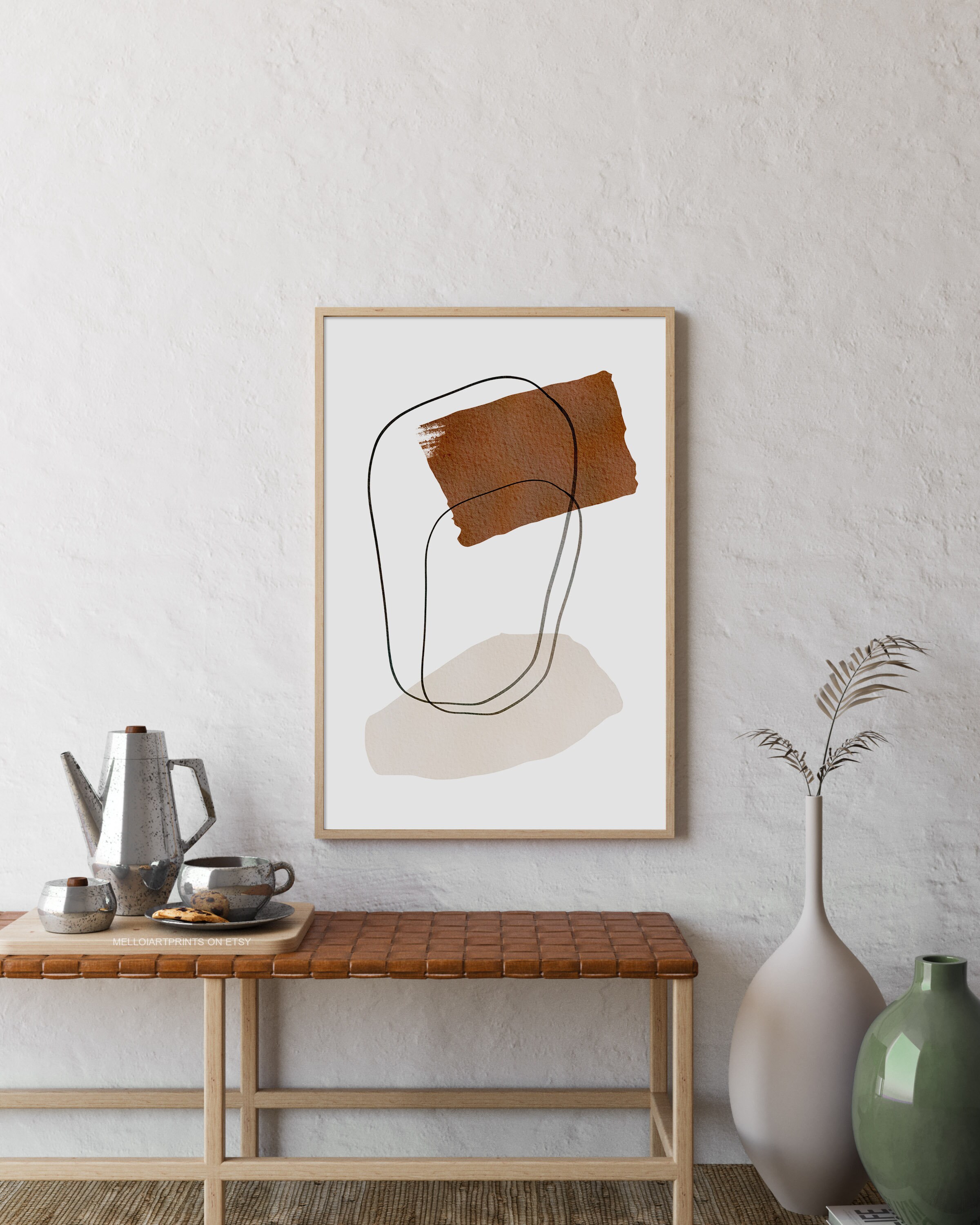 Beige Print Neutral Wall Art Minimalist Art Printable Wall Etsy