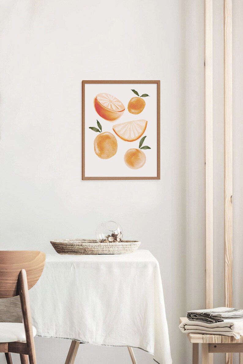 Fruit Print Kitchen Wall Art Instant Download Dining Room Etsy