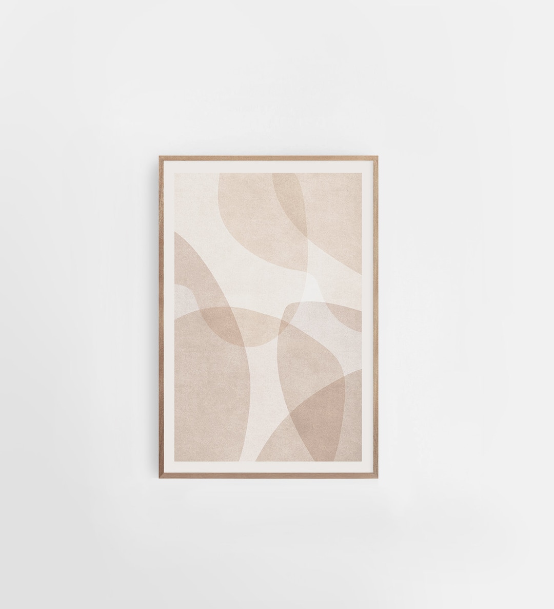 Beige Abstract Print, Mid Century Modern Wall Art (digital Download ...