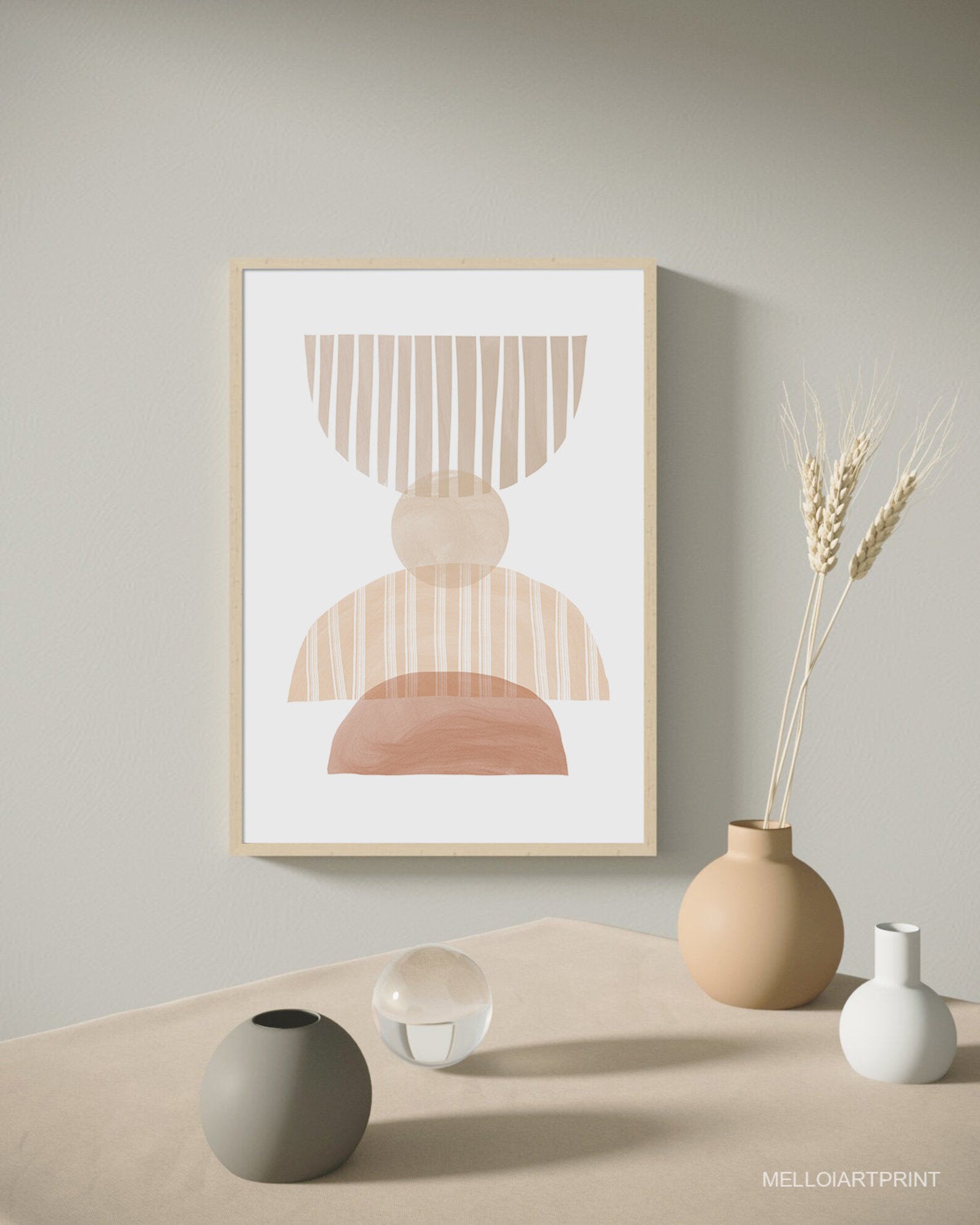 Erdton Abstrakte Kunst Kinderzimmer Druck Neutrale Farbe | Etsy