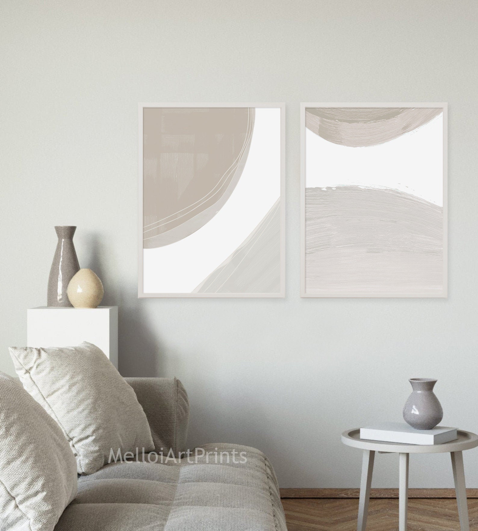 Neutral Art Print, Beige Abstract Wall Art, Modern Wall Art, Minimalist ...