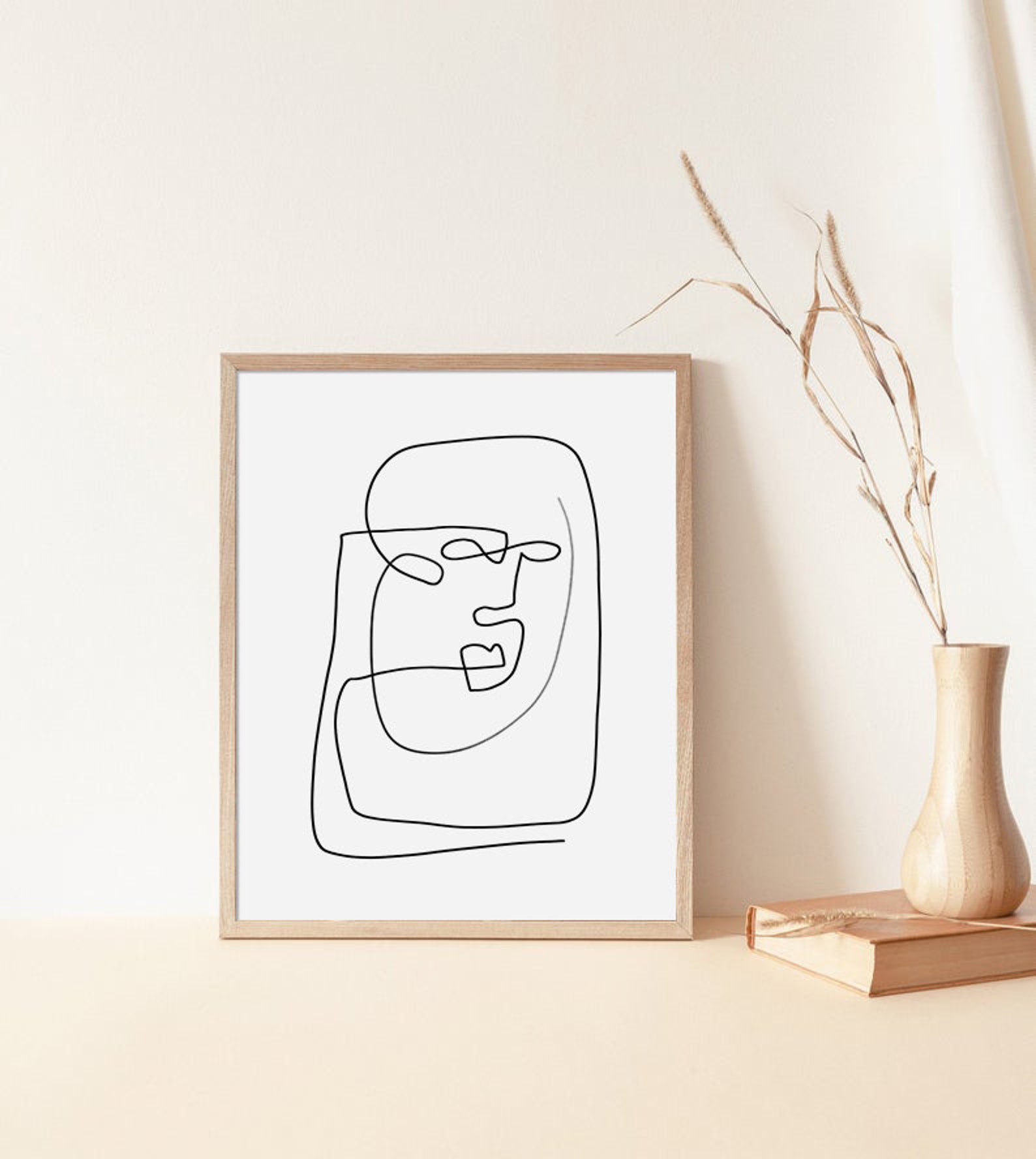 Abstract Line Art Poster Digital Print Modern Art Print Etsy
