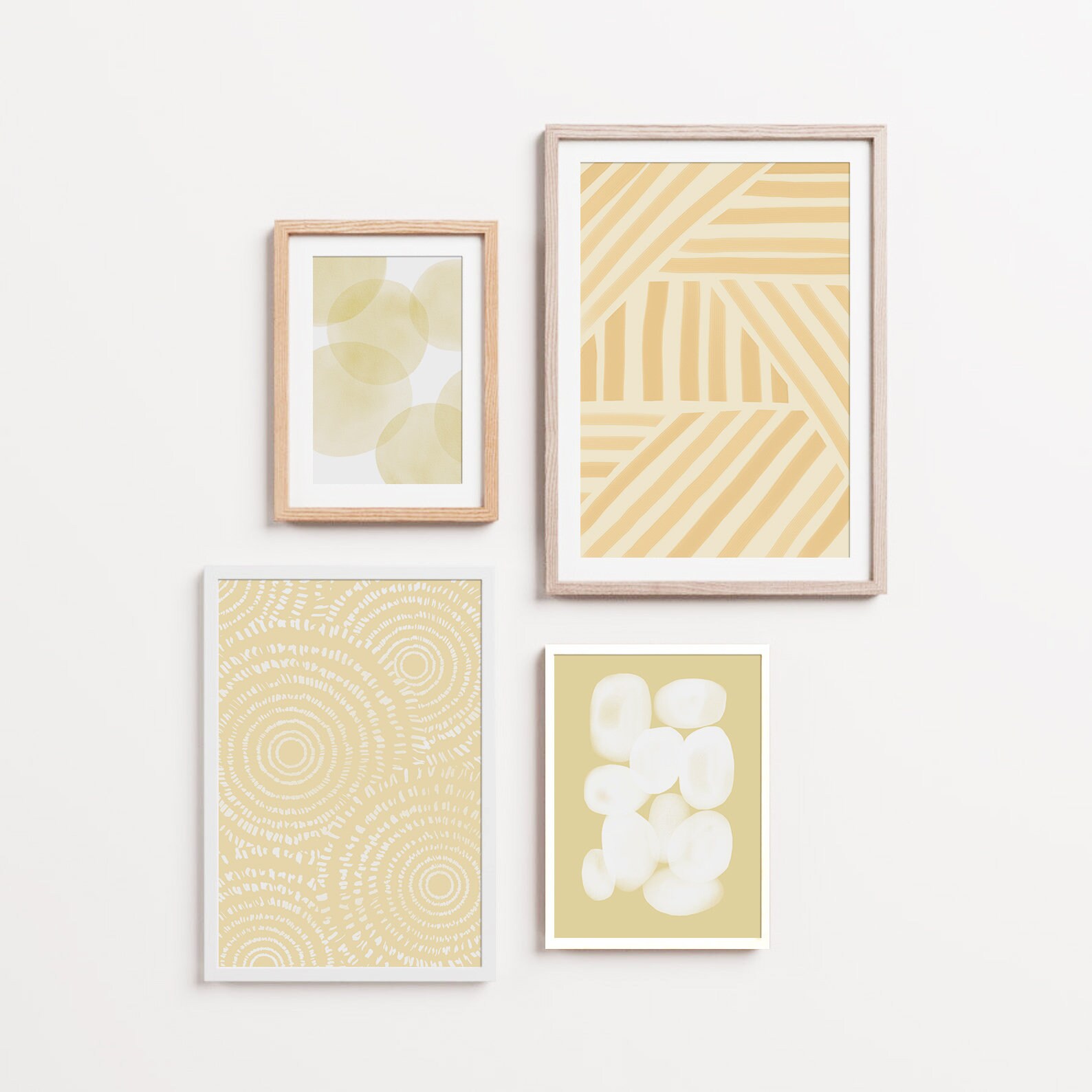 Abstract Art Print Yellow Abstract Wall Art Modern Wall Art Etsy