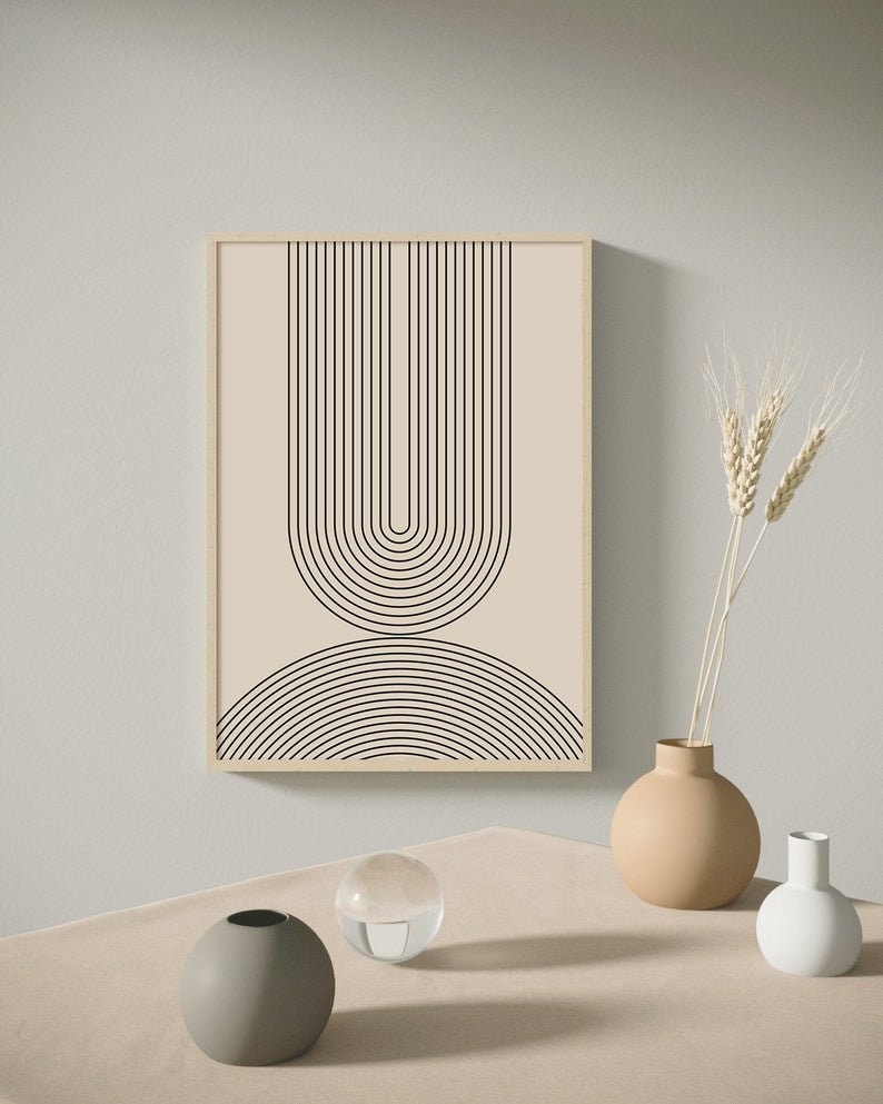 Modern Wall Decor Set of 3 Print Mid Century Print Boho Etsy