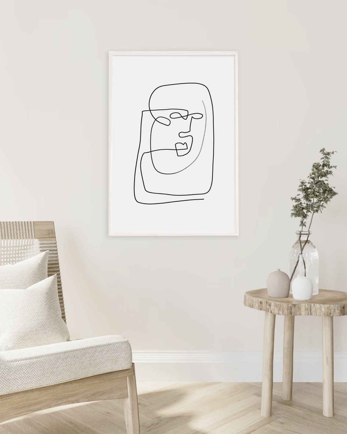 Abstract Line Art Poster Digital Print Modern Art Print Etsy