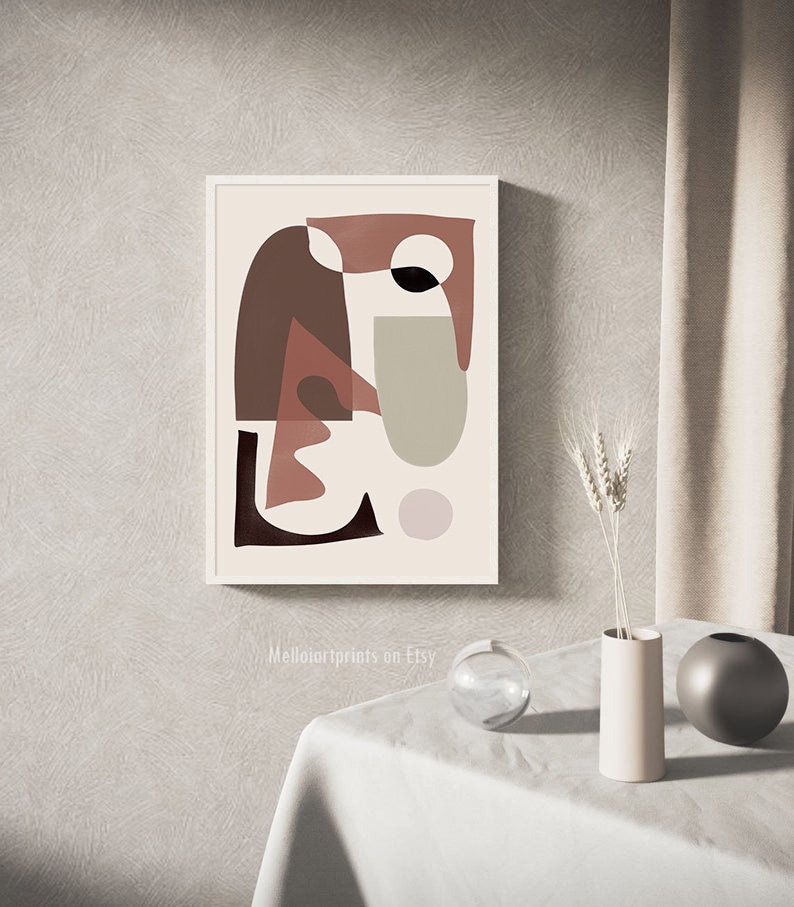 Geometric Printable Wall Art Abstract Art Print Instant - Etsy