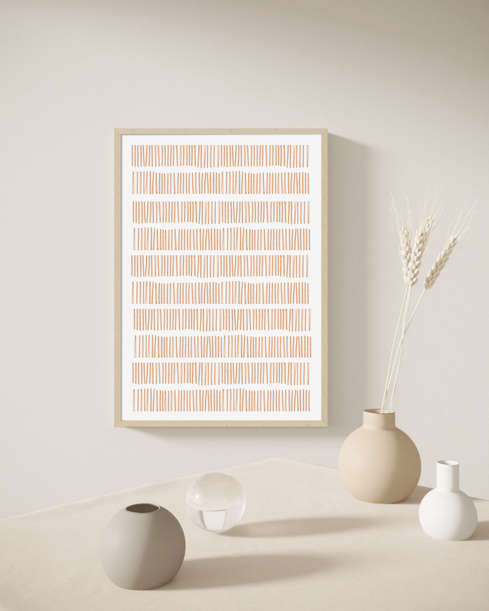 Living Room Art Set Set of 4 Prints Beige Wall Set Boho Etsy