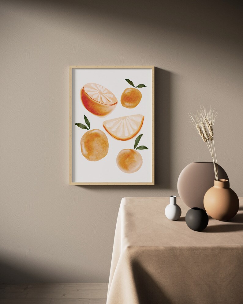 Fruit Print Kitchen Wall Art Instant Download Dining Room Etsy