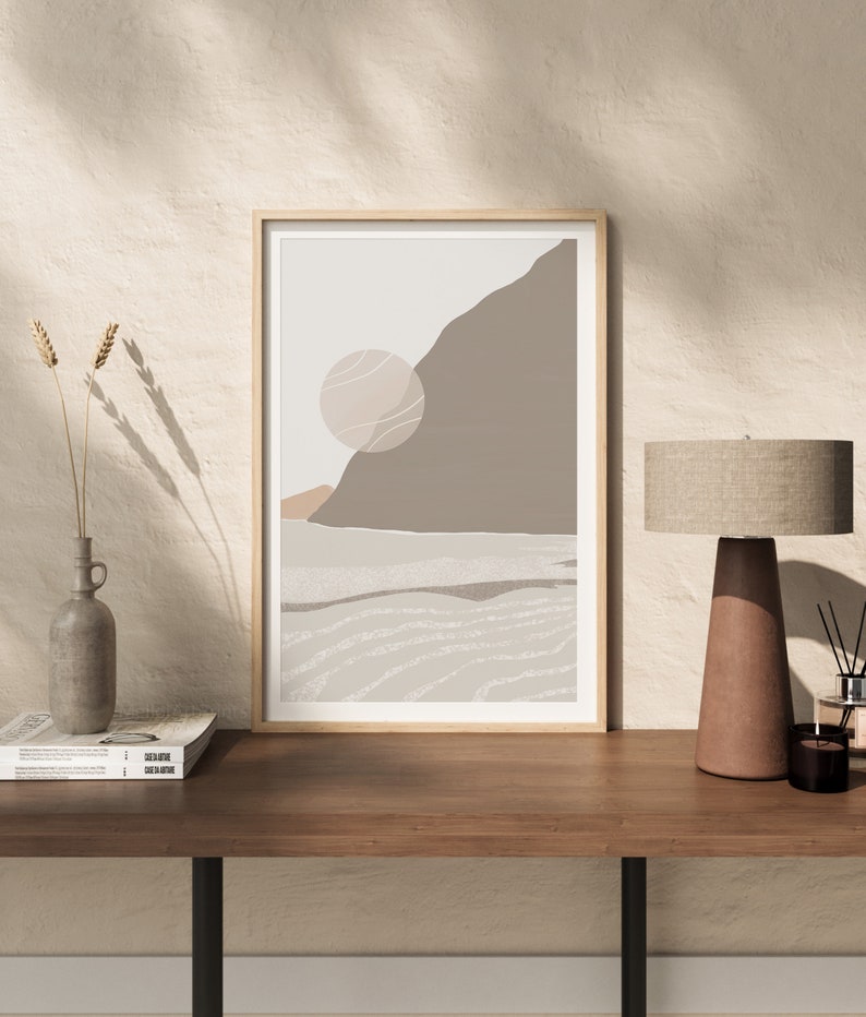Neutral Art Print Abstract Landscape Wall Art Modern Wall - Etsy