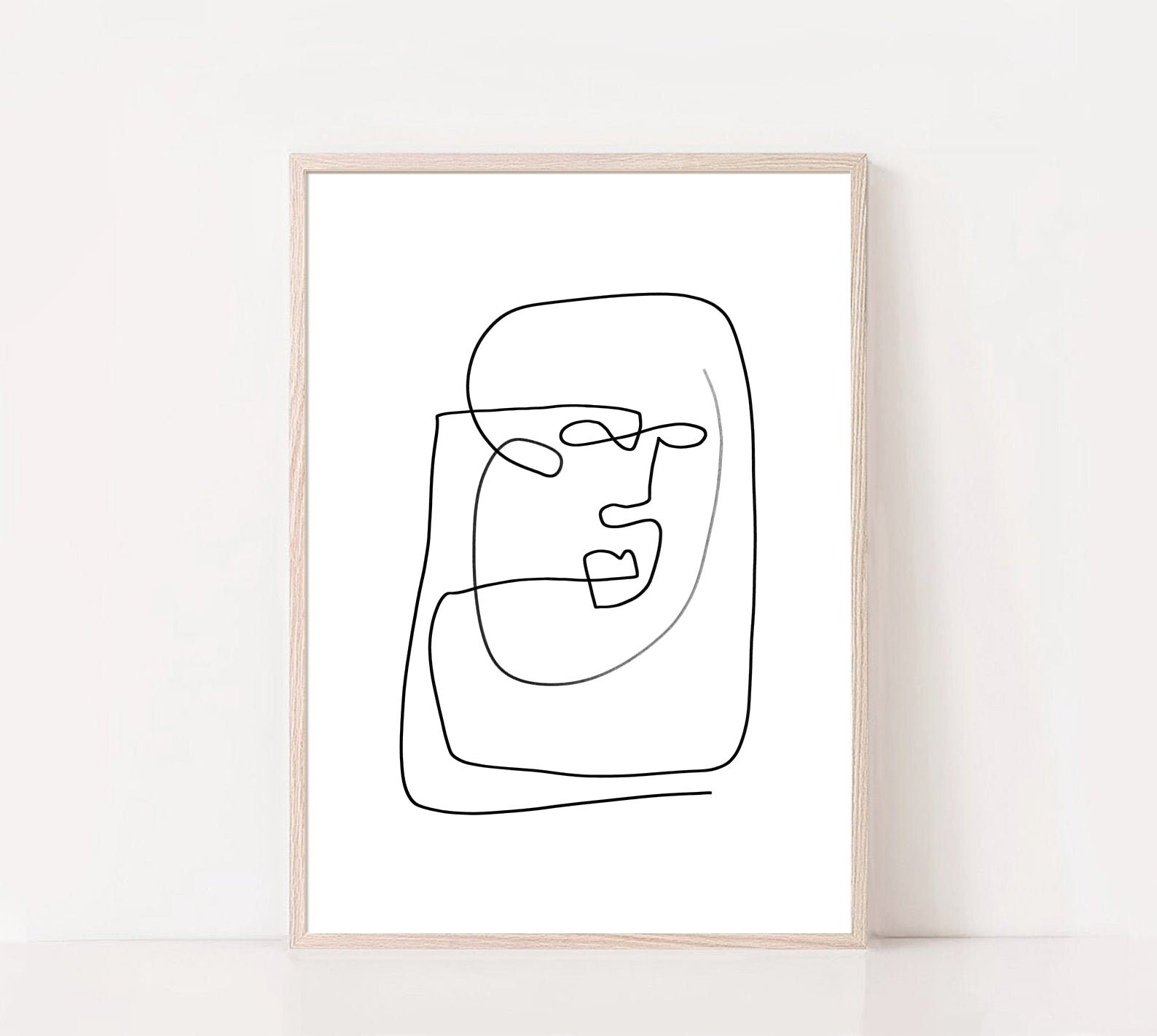 Abstract Line Art Poster Digital Print Modern Art Print Etsy