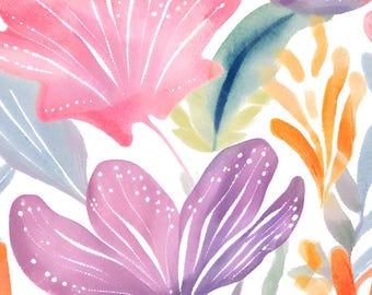 Paquete gigante de libros para colorear inversos, diseños florales, descarga digital