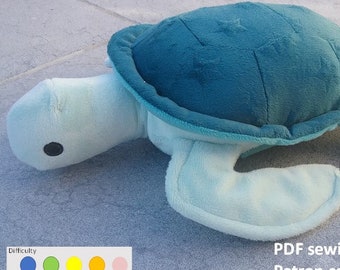 PDFパターン ぬいぐるみウミガメ 海ガメ