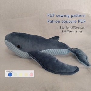 Pdf Pattern - Humpback whale - Humpback whale - 3 sizes - 3 sizes