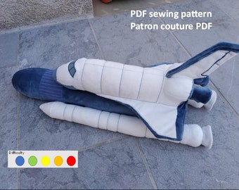 PDF Pattern Navette spatiale en peluche Space Shuttle stuffed toy