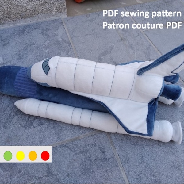 PDF Pattern Navette spatiale en peluche Space Shuttle stuffed toy