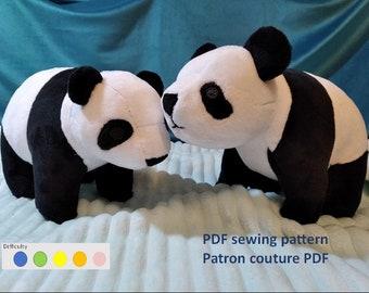 PDF Pattern Hao Yun the Cute Panda Plush Panda Sewing Pattern