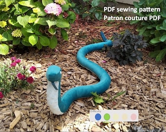 PDF Pattern Tim the Stuffed Snake rattlesnake