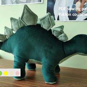 PDF Pattern Steggy the Stegosaurus Plush Dinosaur