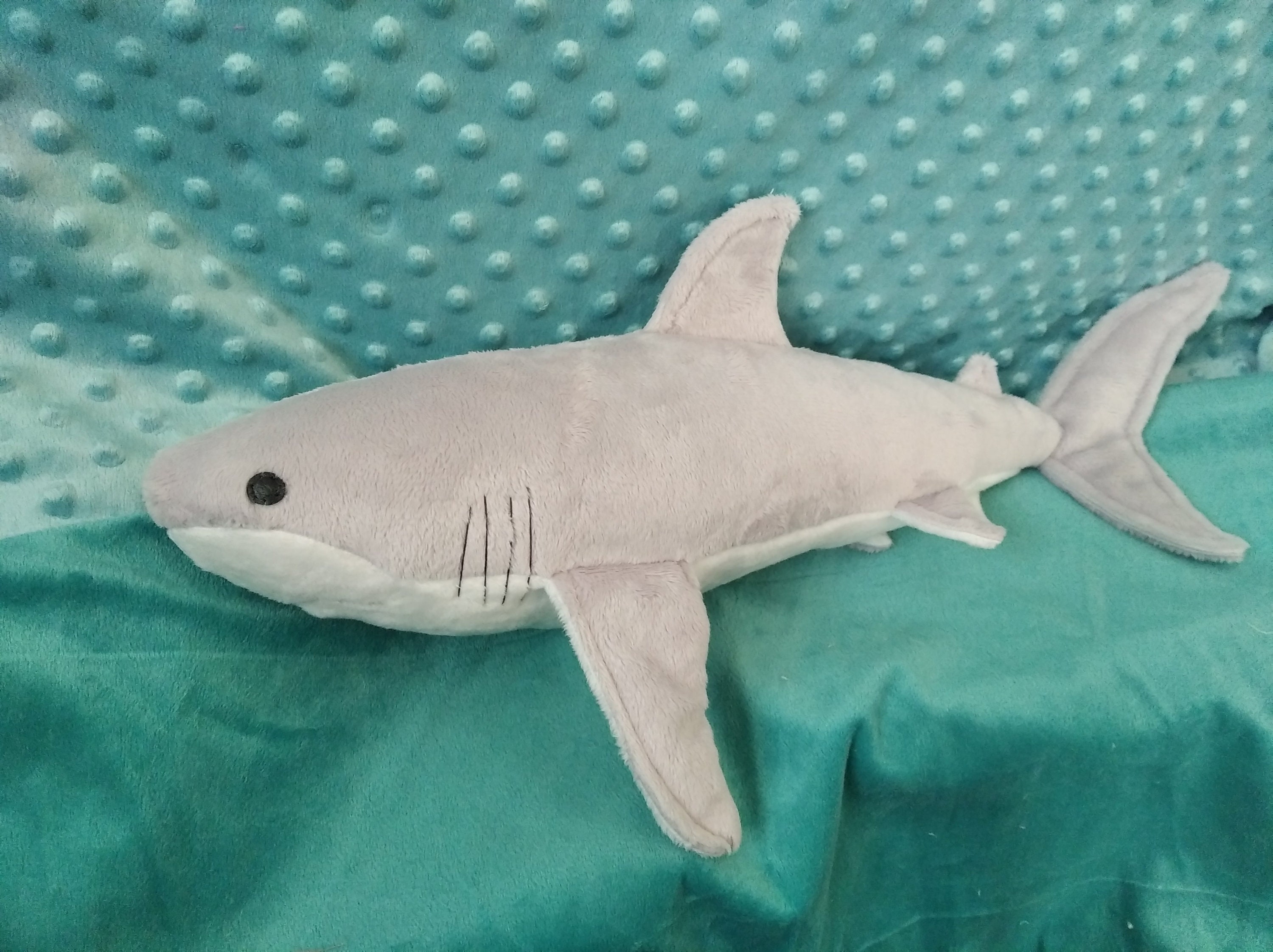 Rocky White Shark Plush Pattern Realistic - Etsy