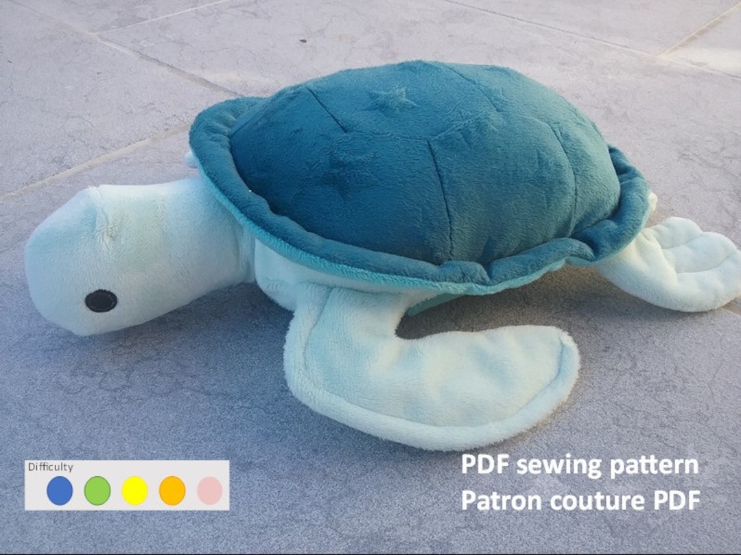 PDF Pattern Plush Sea Turtle Marine Turtle - Etsy