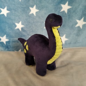 PDF pattern Nils the Diplodocus plush toy Stuffed diplodocus image 3