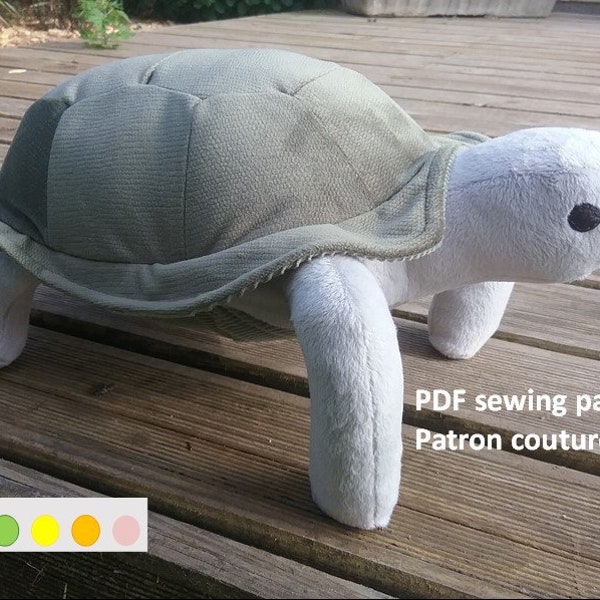 PDF Pattern Tortue terrestre en peluche Tortoise plush