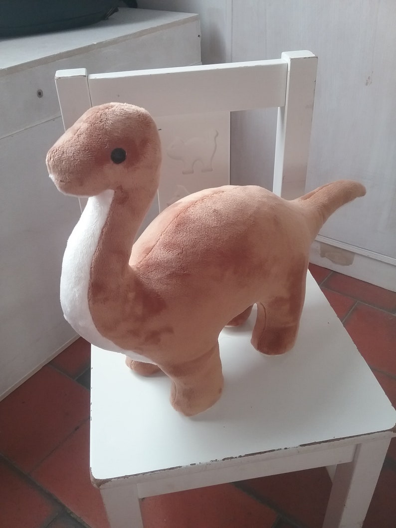 PDF pattern Nils the Diplodocus plush toy Stuffed diplodocus image 2