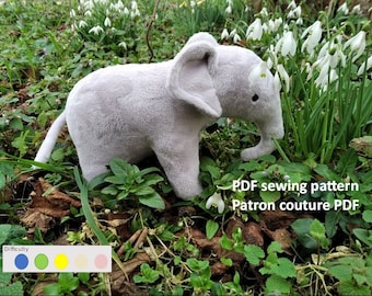 PDF Pattern Tanak the Elephant Baby Elephant Sewing Pattern