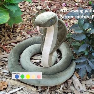 PDF Pattern Spike the Cobra snake sewing pattern