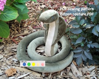 PDF Pattern Spike the Cobra snake sewing pattern