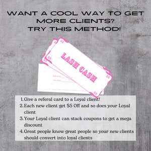 Lash Cash、Lash Cards、紹介証、キャッシュ証、ポイントバウチャー、ポイントカード、Lash Gift Certificate、Lash Dollars、プロモーション