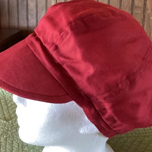 Newsboy Cap Unisex - Maroon Red Cotton - 26.99