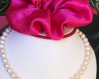 White Cultured/Fresh Water Pearl Necklace - 16 Inches -17.99