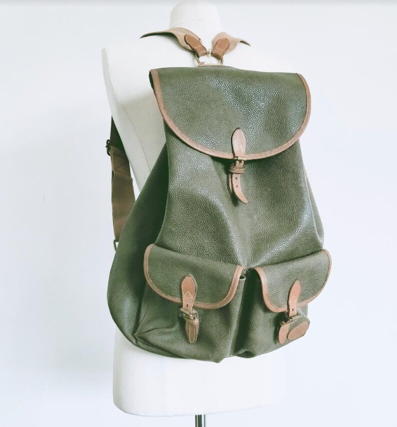 mulberry leather backpack
