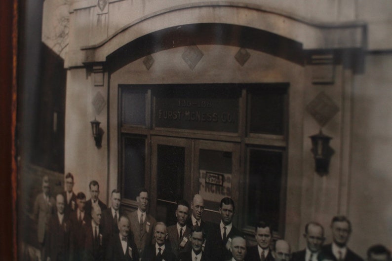 Antique Black and White Group Company Photo