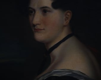 Retrato de uma dama da escola inglesa do século XIX