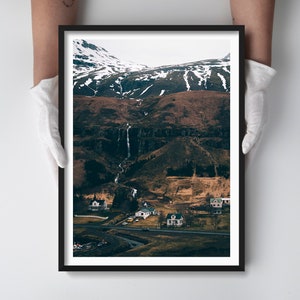 Nordic Living Room Decor Iceland Landscape Photography Print image 1