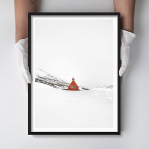11x14"+ Signed Unframed Fine Art Photography Print, Minimalist Nordic Holiday Decor, White Hygge Christmas Decor