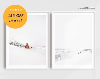 8x10"+ Signed Unframed Fine Art Photography Print, White Minimalist Scandinavian Christmas Decor Photography Prints