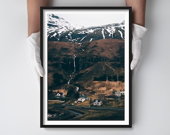 Nordic Living Room Decor - Iceland Landscape Photography Print