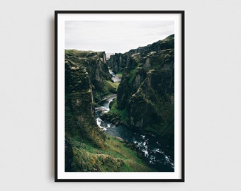8x10"+ Signed Unframed Green Mountain Print, Scandinavian Art, Iceland Nature Photography, Landscape Photography Prints, Housewarming Gift