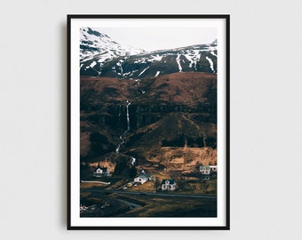 Iceland Landscape Photography Print - Seydisfjordur