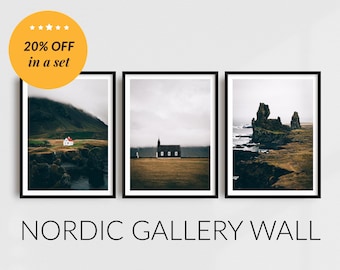 11x14"+ Signed Unframed Iceland Nature Photography Prints: Gallery Wall Set of 3 Prints