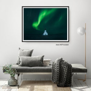 11x14 Signed Unframed Fine Art Photography Print, Christmas Gifts For Him, Aurora Borealis Photography Prints Wall Art zdjęcie 2