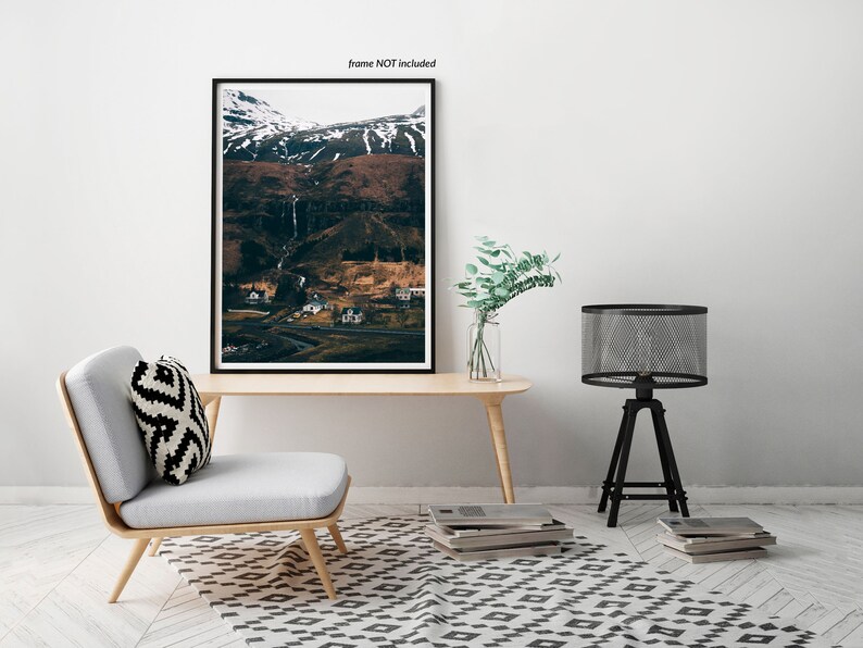 Nordic Living Room Decor Iceland Landscape Photography Print image 2