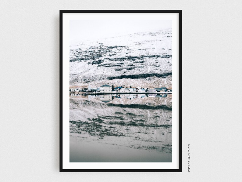 Iceland Print, Landscape Photography, Scandinavian Art, Art Print, Mountain, Housewarming, Wedding Gift image 2